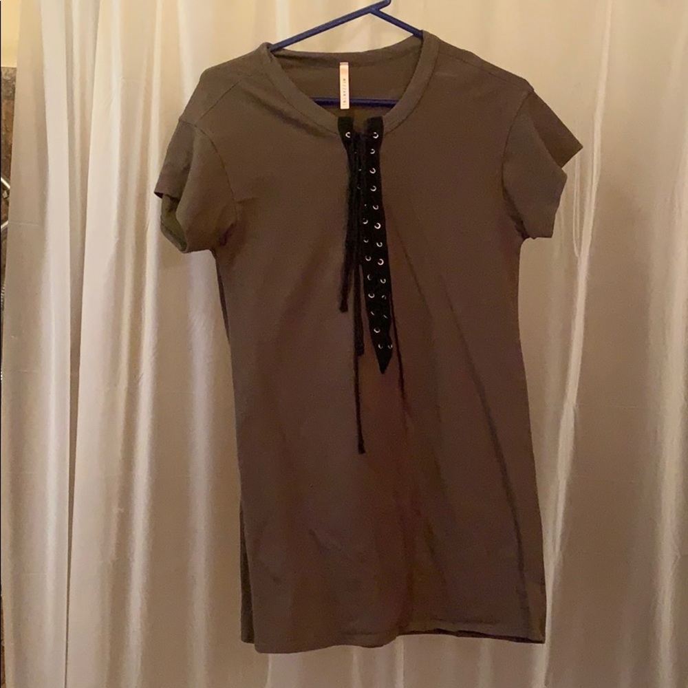 Lace up dress